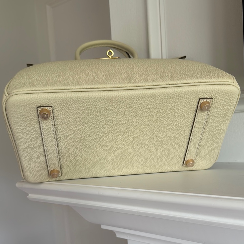 30CM Classic Togo Top Handle Satchel Bag - Vanilla Cream - Picture 8 of 12